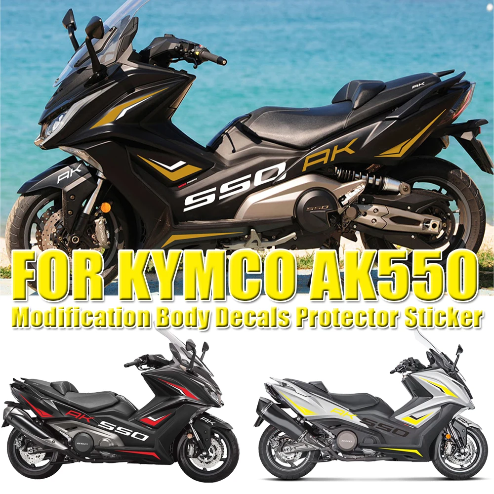FOR KYMCO AK550 AK 550 AK-550 Modified Body Left Right Creative Sticker Pedal Waterproof Decoration Stickers