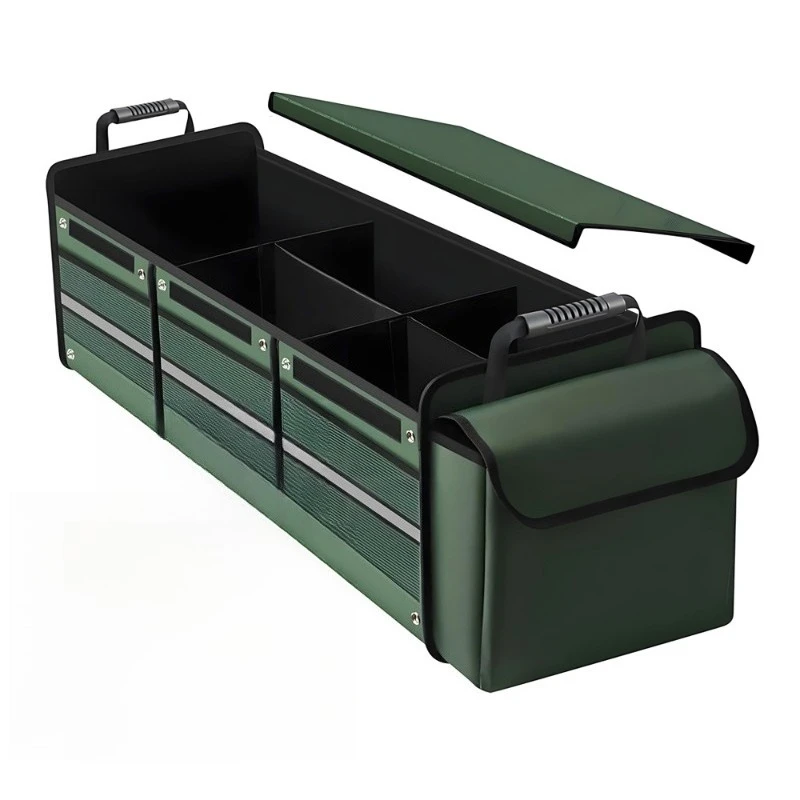 For Oxford Cloth with Ice Bag Car Storage Box, Foldable Finishing Box, Trunk, Multi-functional Car Storage Bag