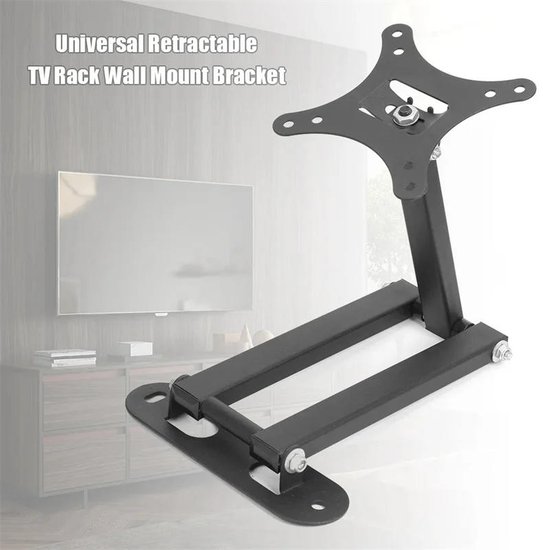 Tv Wall Mount Telescopic Bracket Universal Load Bearing 30Kg for Monitor 17 To 32 Inches Angle Adjustable Holder Expansion Stand