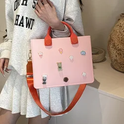 New EVA Leather Large Tote Bag for Women Fashion Solid Color Zipper Female Shoulder Bag Ladies Beach Bag Waterproof handbags sac