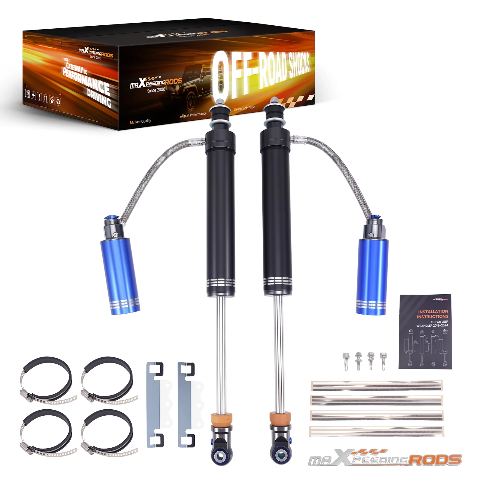 

MaXpeedingrods 10 Level Reservoir Rear Shock For 94-13 Ram 2500 3500 w/4-6" Lift