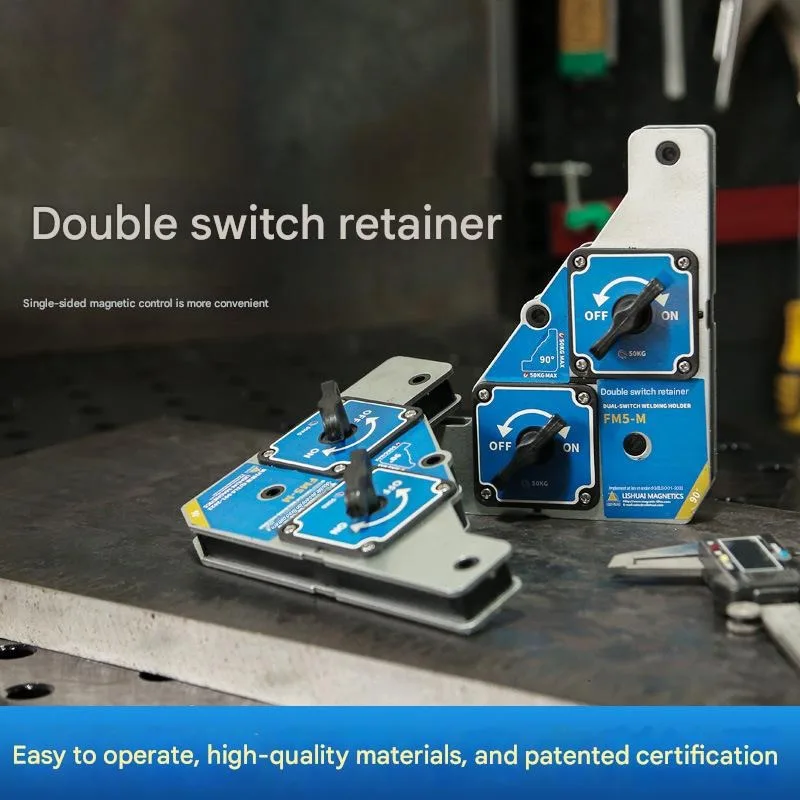 25KG/50KG Welding Magnet Holder 90 Degree on Off Switchable Welding Magnets Angle Support Fixture Tool Magnetic Hand Tools