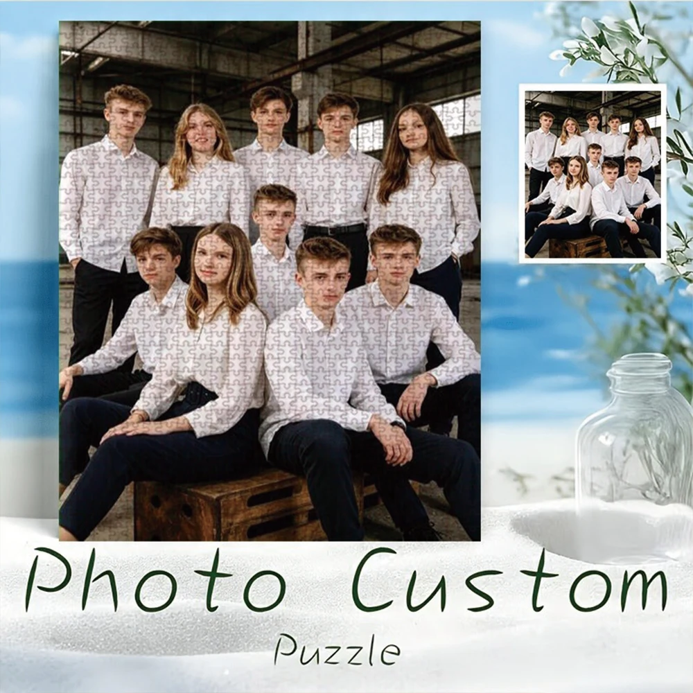 35/300/500/1036 Stück Personalisiertes Foto-Puzzle, Selfie-Foto, Weihnachts- und Neujahrsgeschenk, Maßgefertigtes Papier-Puzzle