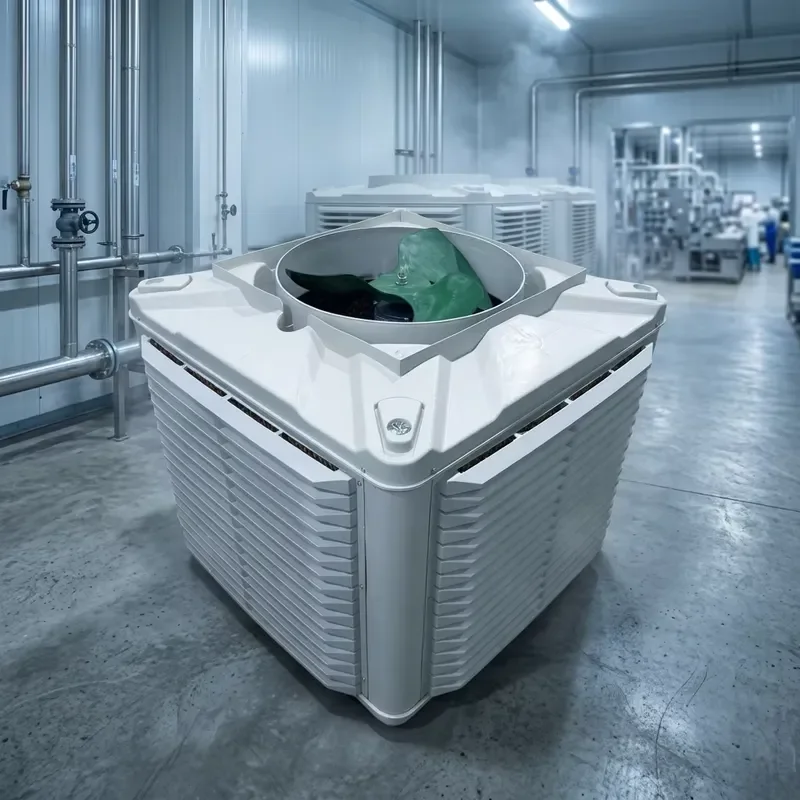 1.5kW Industrial Evaporative Air Cooler Floor Standing Spot Cooler 220V Cooling System for Commercial Use