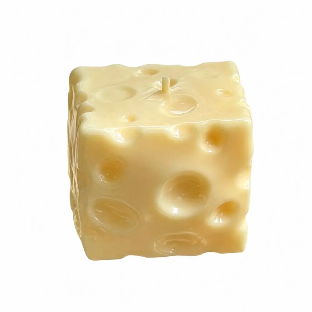 Crunchy Cheese Squeezed Cube 7cm Super Soft Crackling Cheese Pinch Anxiety Relief Comfortable Cheese Stress Ball Office Desk
