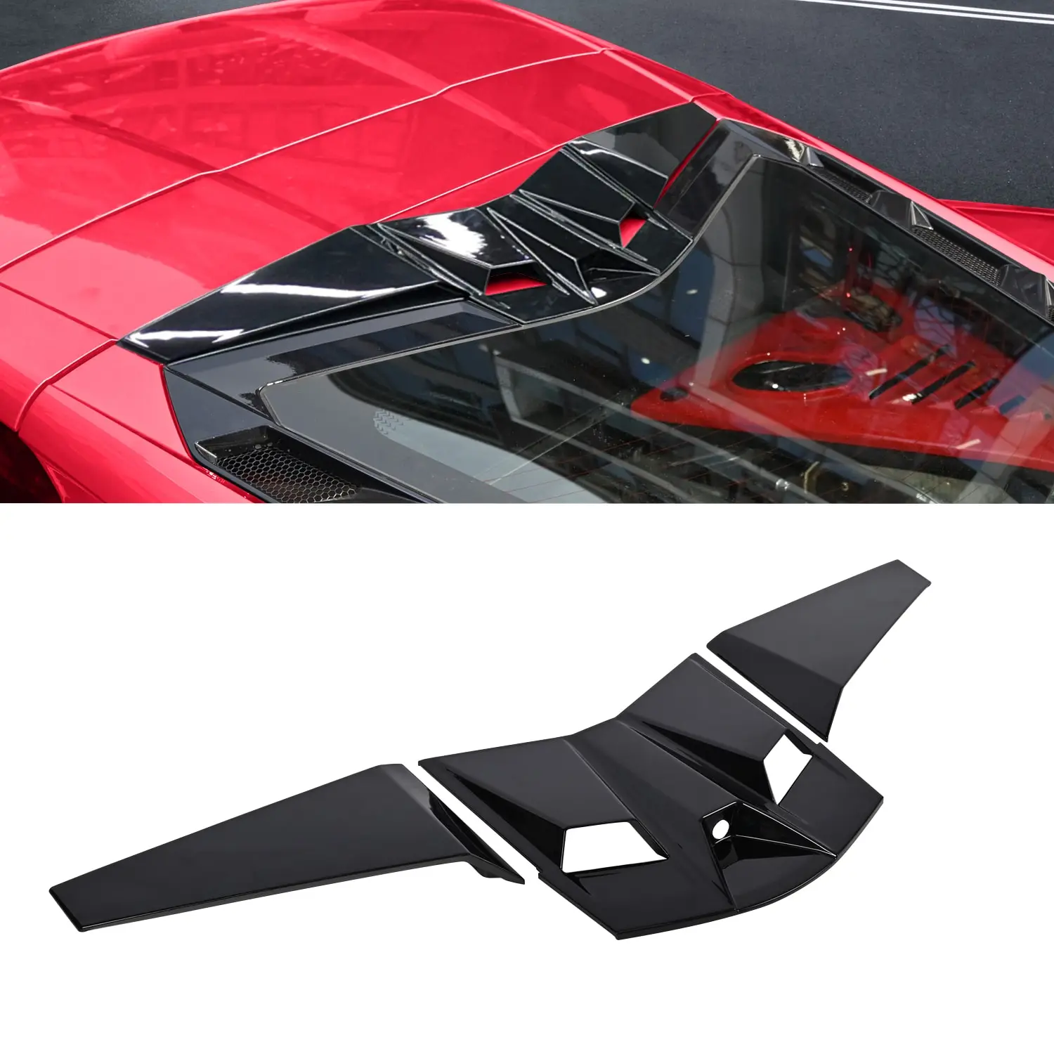 Kit de Cubierta Decorativa para Cámara de Visión Trasera Montada en el Alerón del Techo Trasero del Coche para Chevrolet Corvette C8 Coupe Z51 Z06 E-Ray 2020-2026
