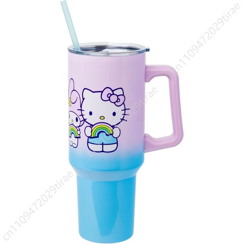 

Sanrio Hello Kitty and Friends Featuring My Melody, Kuromi, Pompompurin Rainbow Ombre Double Walled Stainless Ste