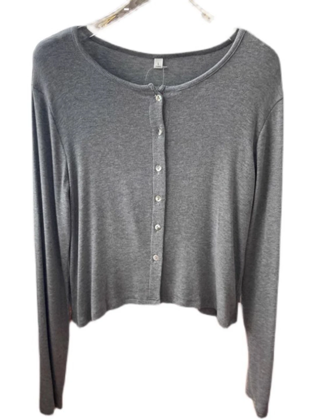 

Ay Round Ne Long Sve Knitted Open Cardigan Women's Slimming Ort Sle Faionable Small Irt Jaet Autumn New Arrival