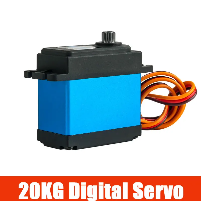 

20kg.cm Digital Servo 4.8-8.4V Carbon Brush Motor 180 270 Degree High Torque Metal Gear for RC Car Crawler Robot Arm DIY