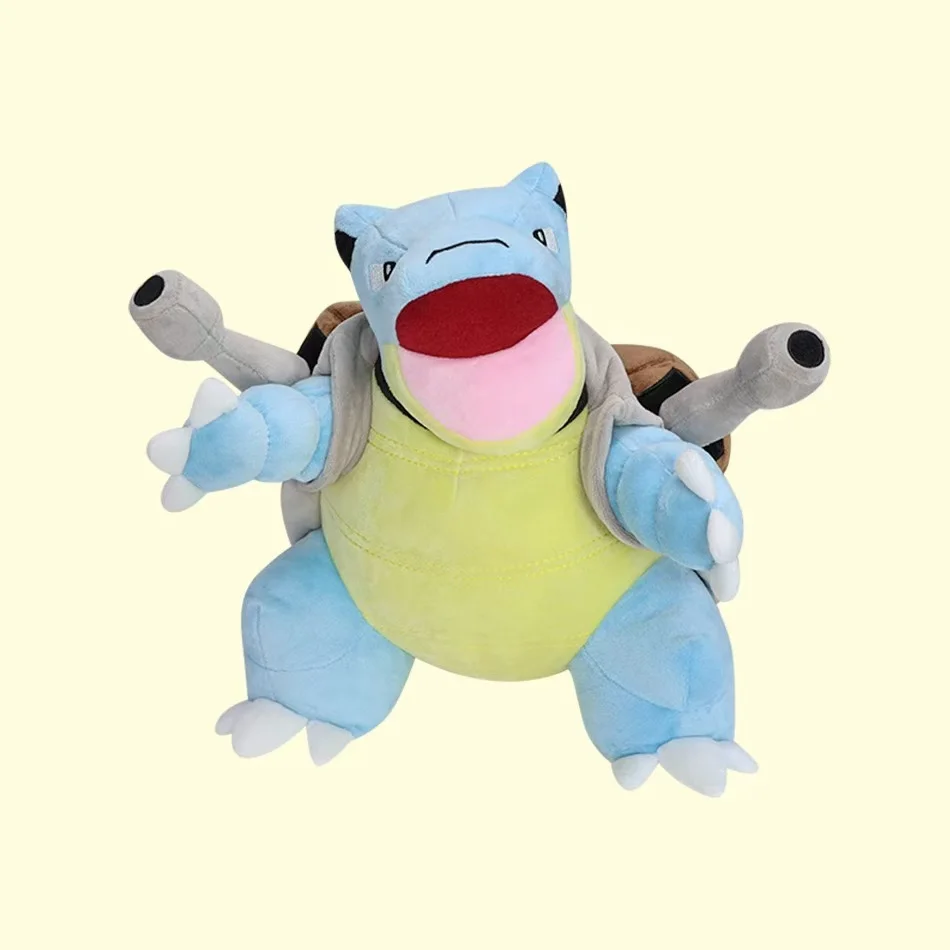 Mega Blastoise 30cm Plush - Large Water Cannon Turtle Pokémon, Evolved Squirtle Stuffed Animal with Tag, Premium Doll