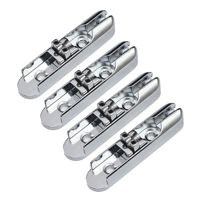 

1 Set 4PC Bass Bridge 4 Single String Bass Bridge Individual Black/Chrome