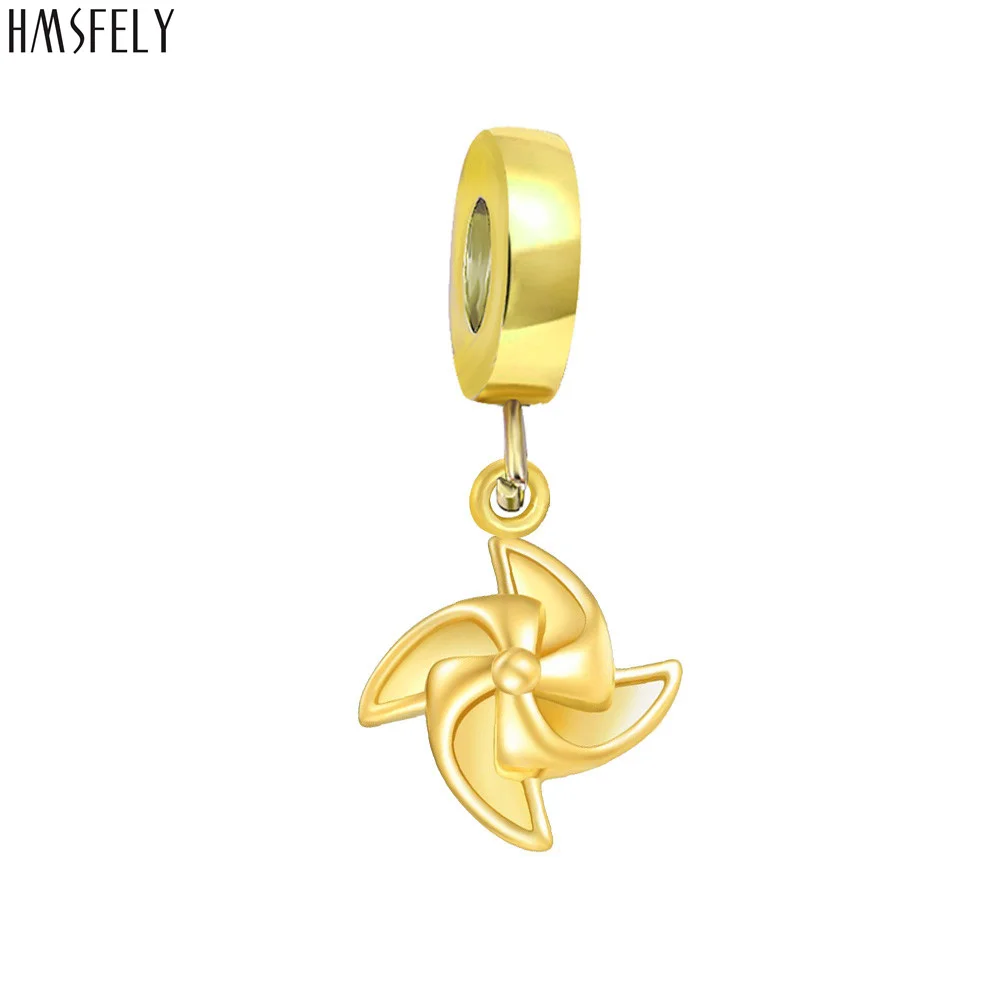 HMSFELY windmill shape design Pendant For DIY Bracelet Necklace Jewelry Making Charm Beads Bracelets Parts