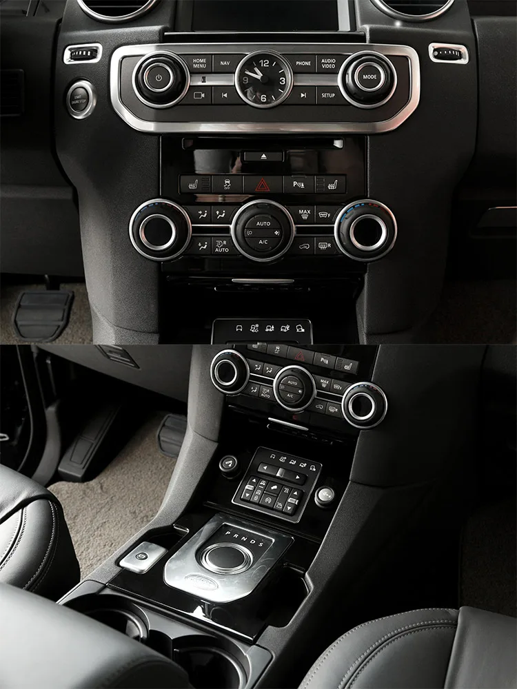For Land Rover Discovery 4 LR4 2010-2016 ABS Car Center Console Gear Shift Frame Decoration Cover Trim Car Accessories