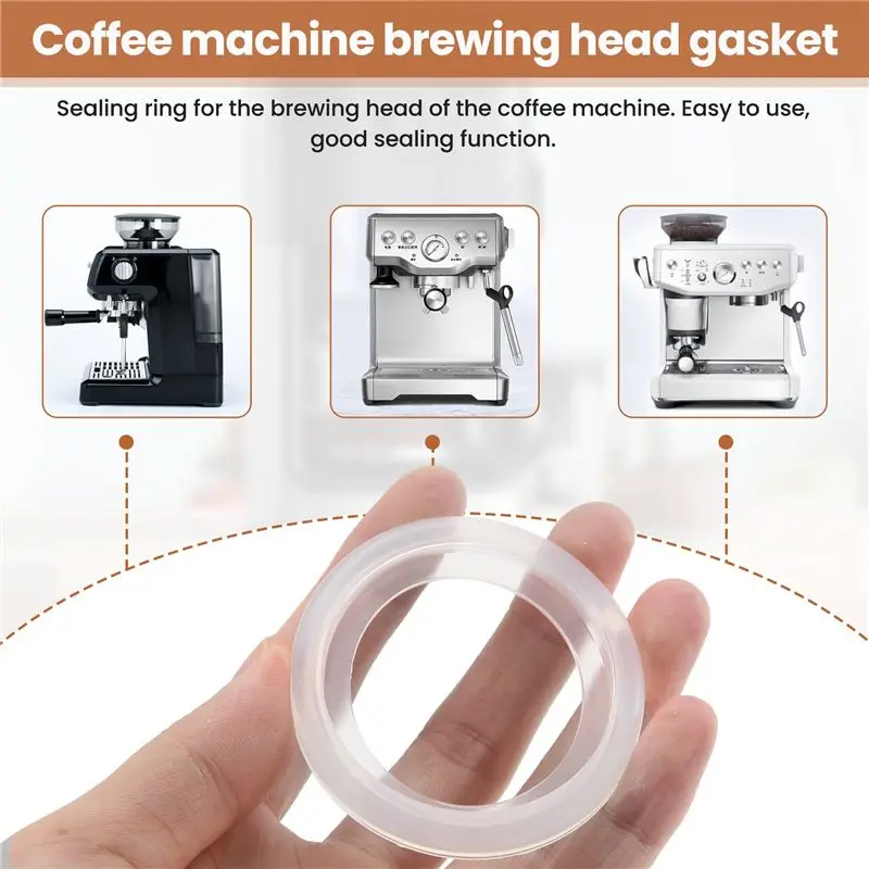 A55X-Silicone Brew Head Gasket Seal Ring For Espresso Coffee Machine Universal Professional Accessory Part Brew Head Seal Brevil