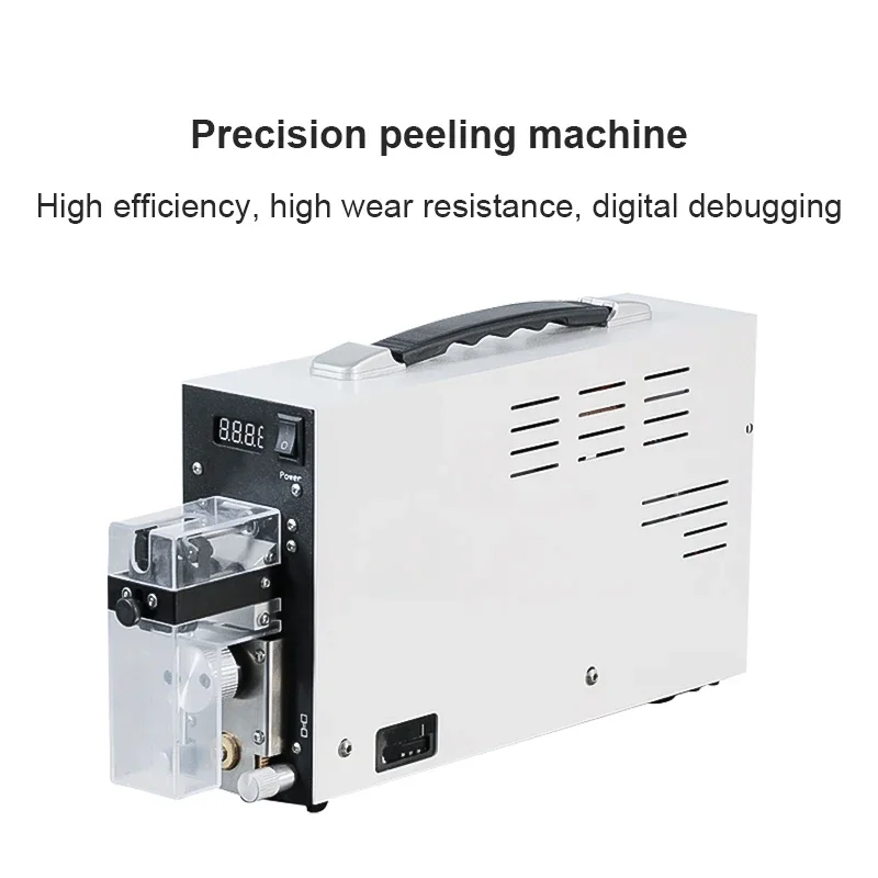 Induction Pure Electric Wire Stripping Machine, Semi-auto Cable Stripper and Cutter Tools Machine