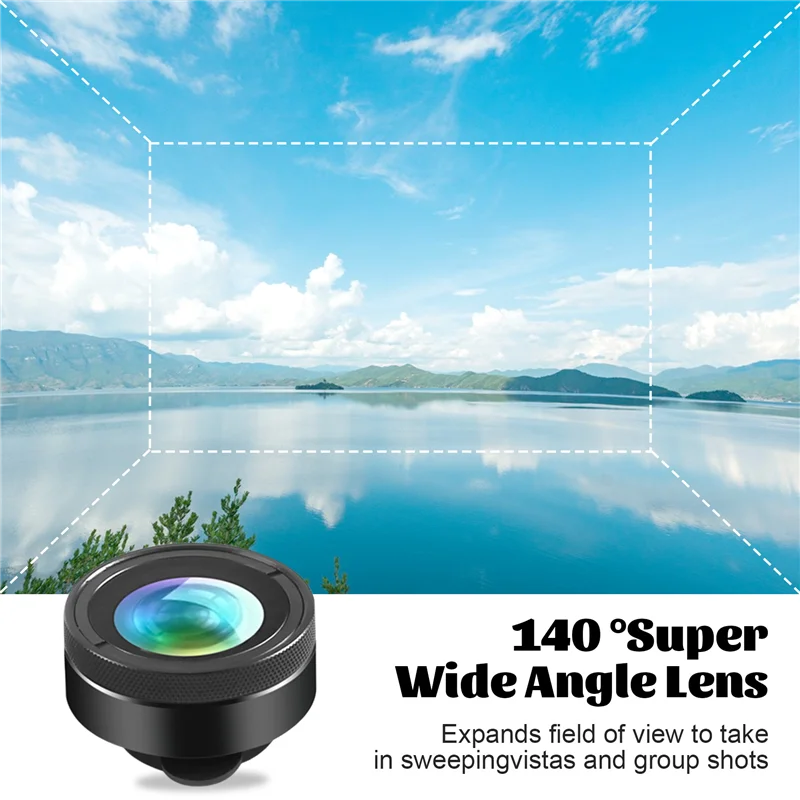 

New-APEXEL New 6In1 Kit Camera Lens Photographer Mobile Phone Lenses Kit Macro Wide Angle Fish Eye CPL Filter For Iphone Xiaomi