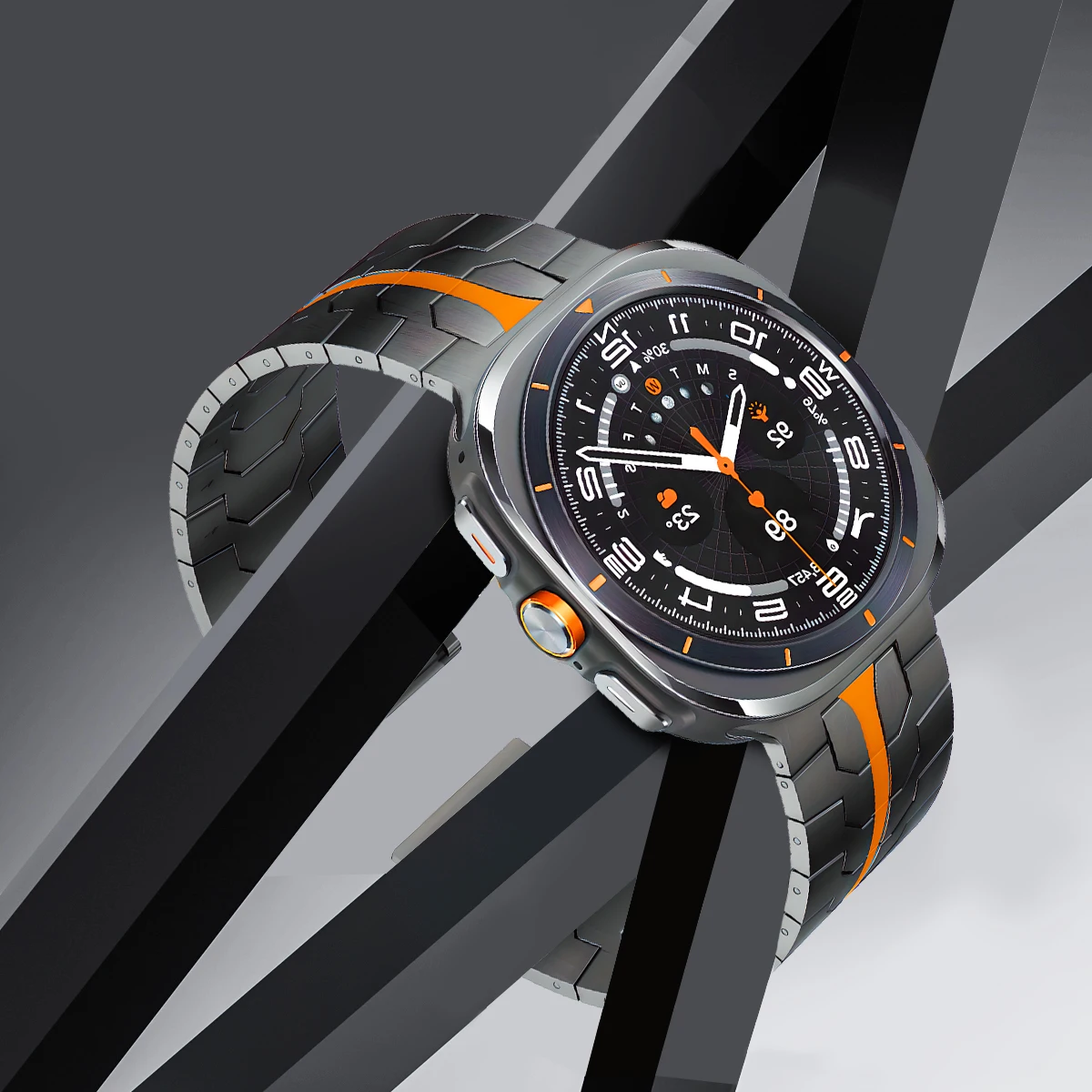 حزام مشبك مغناطيسي لساعة سامسونج جالاكسي 7 الترا 47 ملم سوار معصم من الفولاذ المقاوم للصدأ لساعة سامسونج الترا 2025 حزام معدني