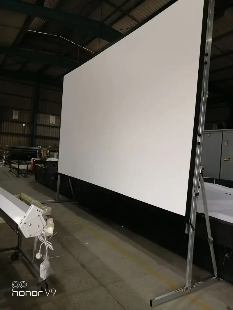 200 Inch Foldable Reflective Projector Screen Portable Outdoor for Home Theater Compatible