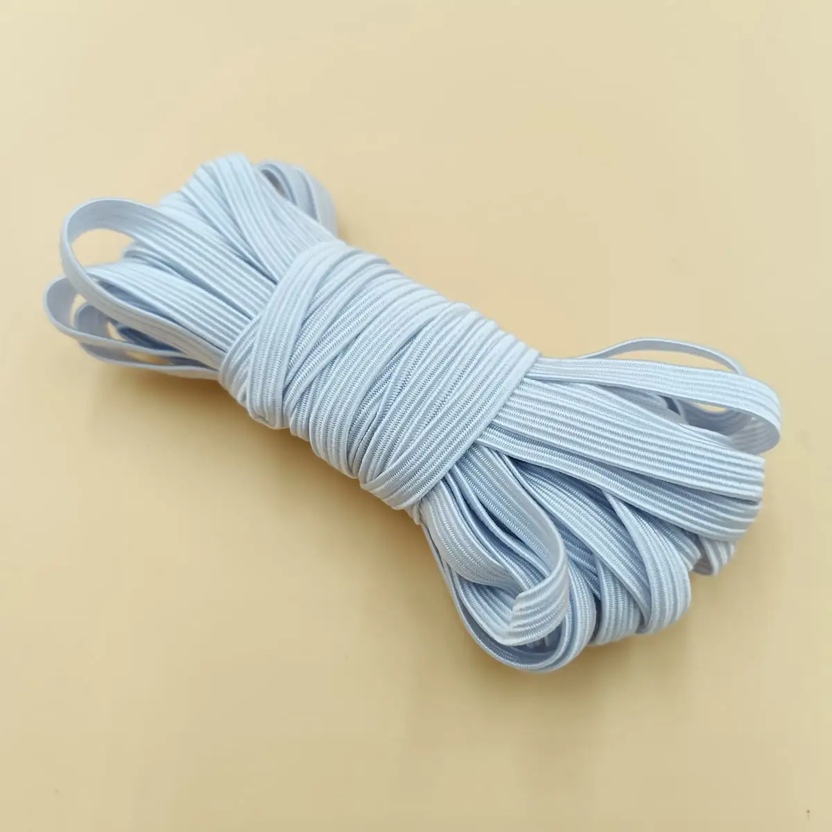 1Pcs Double-sided Plain Woven Elastic Band White High-stretch Encryption Rubber Leggings 10m