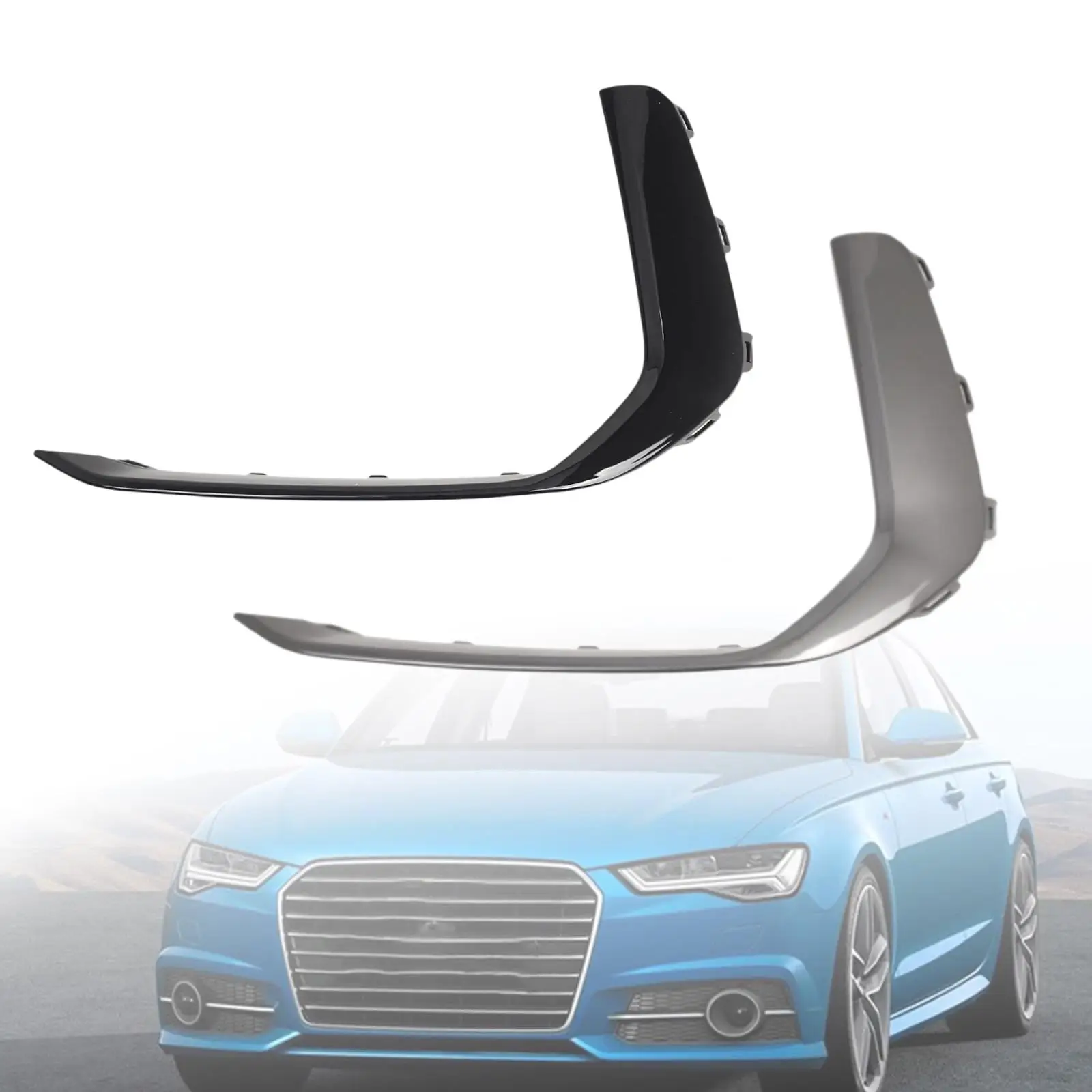 

Left Front Lower Bumper Lip Spoiler Splitter Wear Resistant Portable Modern 4K0807967A for Audi S6 A6 C8 S-line 2019-2023