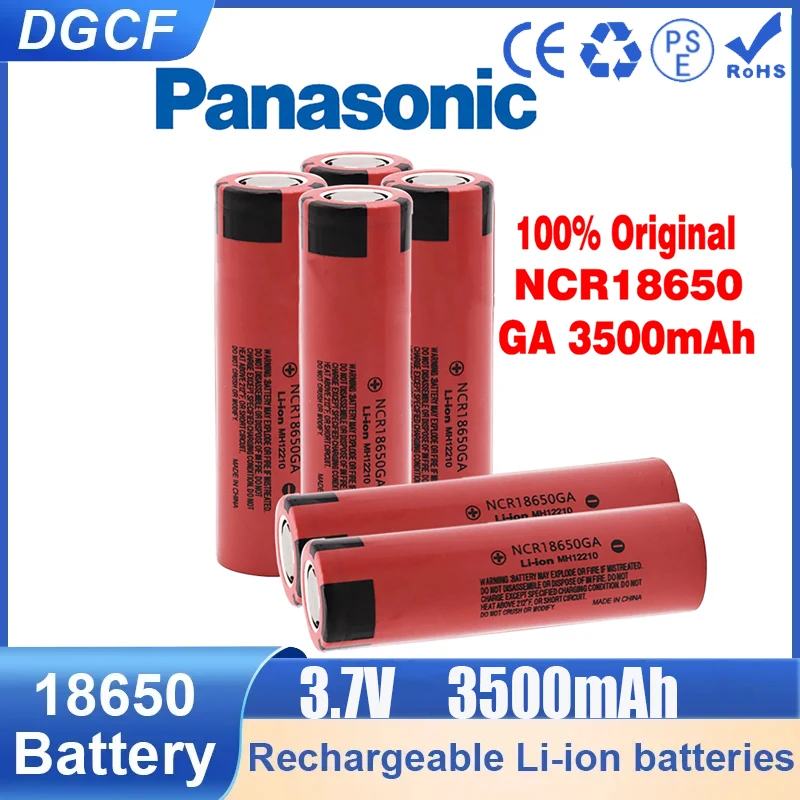 GA 18650 GA 30A of 3.7V 3500mAh 18650 rechargeable flat-top lithium battery 18650 Batteries bateria 1/2/3/4/5/10 pcs