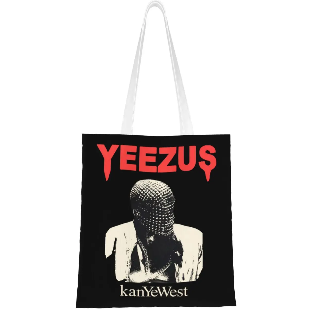 Bolsos de mano Unisex Kanye West Yeezus, bolsa de lona, Hip Hop, Rap, para compras