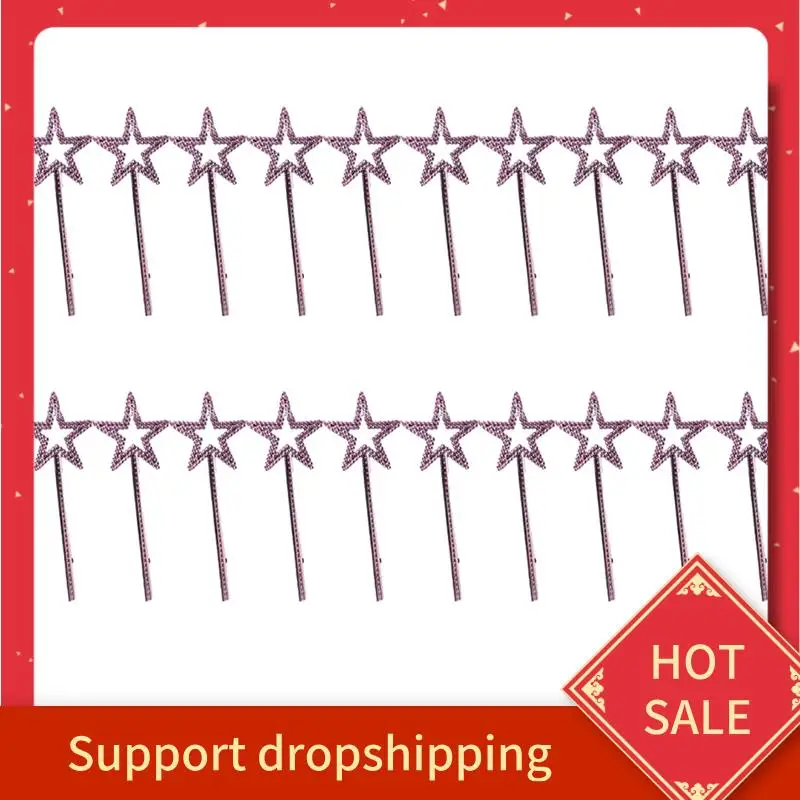 

B44C Princess Magic Wand, Fairy Wand Sparkling Star Wand For Costume Props Role Play Birthday Party Decoration