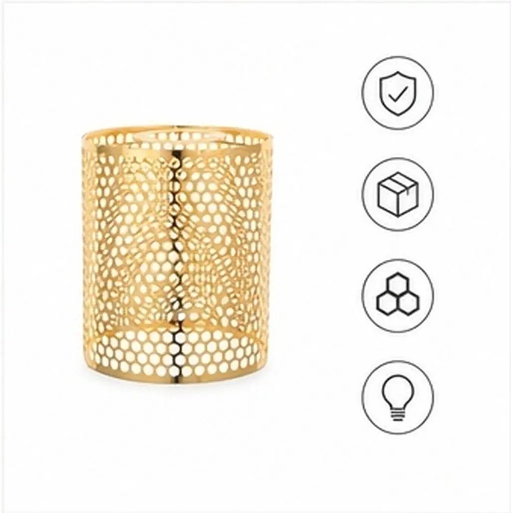 Vintage Hollow Out Iron Lamp Shade Durable Rustic Table Lamp Shade Cover Modern Minimalist Style for Home Restaurant Lighting
