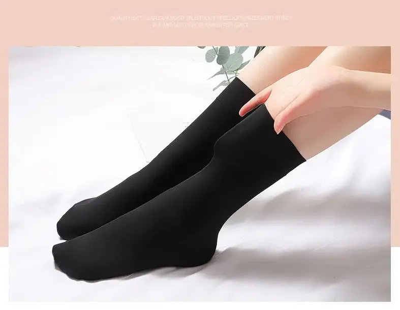 10/20 Paar solide, bequeme Damensocken mit Rundhalsausschnitt, atmungsaktiv, Mittelrohr, weich, Damenstrümpfe und Strumpfwaren für den Alltag – Detail 14