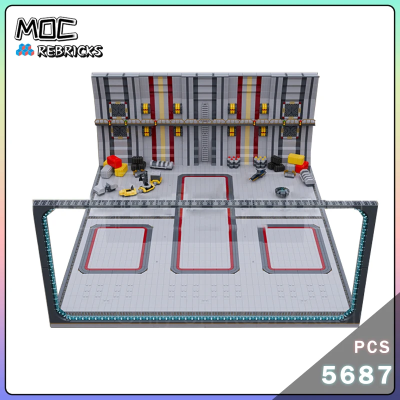 MOC-200354 Space series Lnterstellar High Brick Tech Model Building Blocks Base Military Weapon Series Children's Puzzle Toys