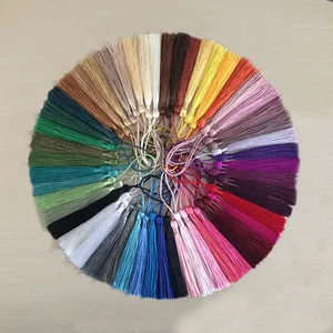 100 قطعة / حزمة البوليستر الحرير شرابة هامش 13 سنتيمتر شرابات القطن تقليم لخياطة الستائر DIY اكسسوارات زينة الزفاف أعلى 10 زخرفة مبيعا للفساتين - No8