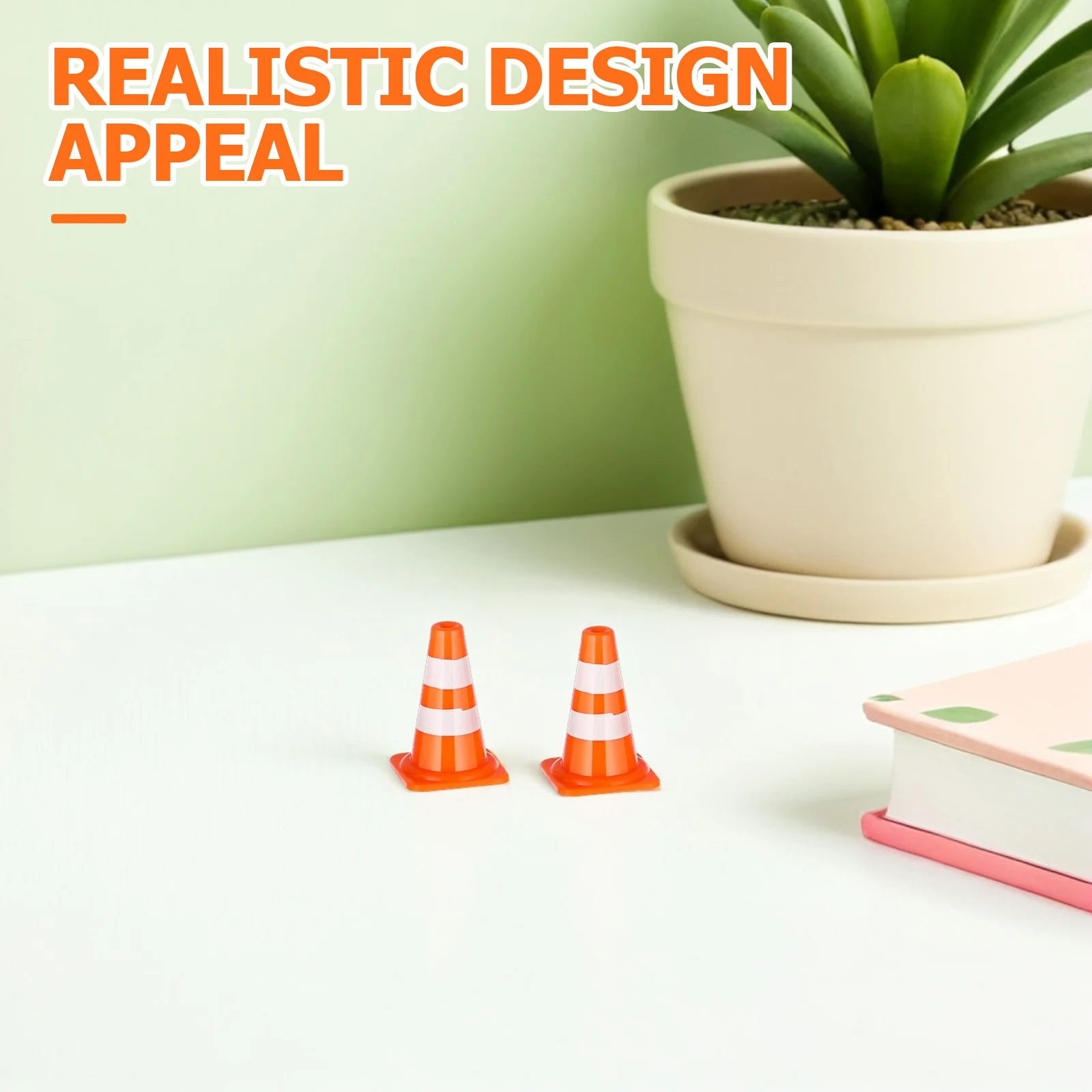 

60Pcs Children's Traffic Cone Simulation Road Safety Lot Signs Small Traffic Barrier Roadblock Cones