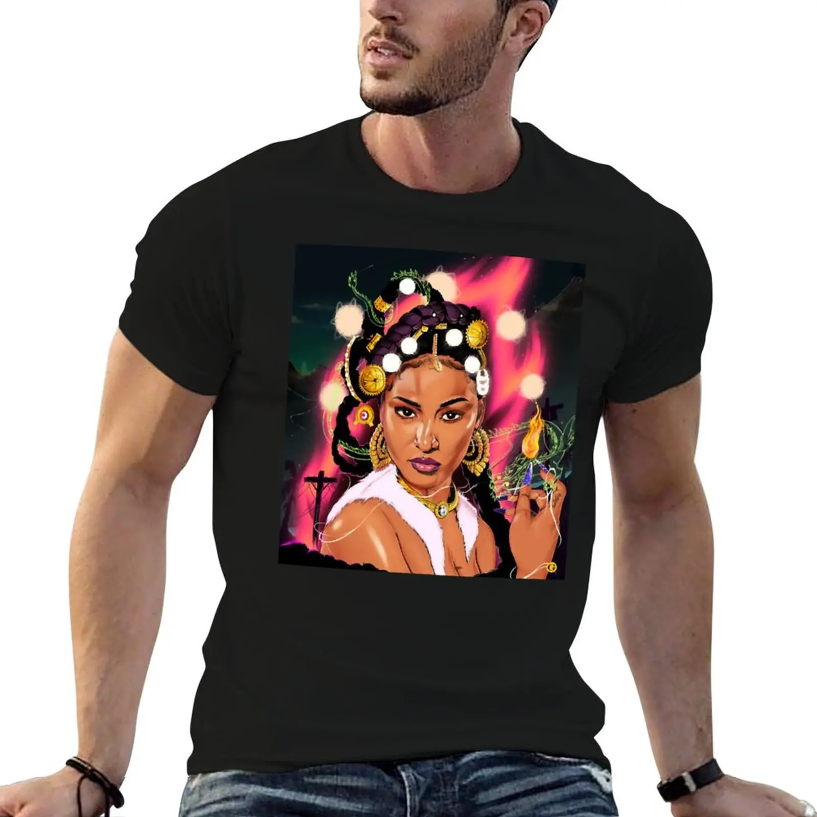 Shenseea T-Shirt Soft Cotton Print T-Shirt