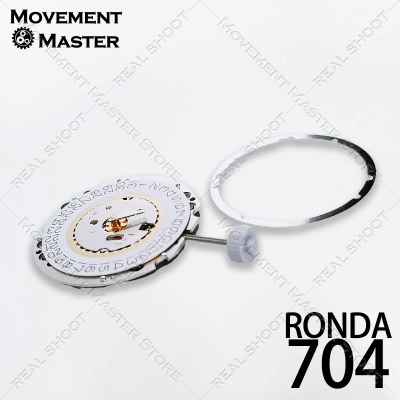 Ronda 704 Swiss Quartz Watch Movement 2 Hands Date No. 371 Battery 23.9mm Watch Repair Replacement High-Quality Parts