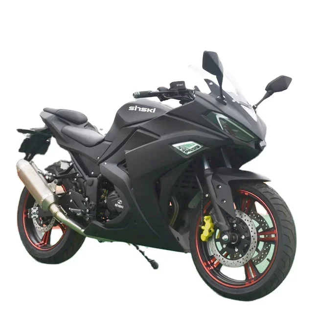 USA High Speed 130km/h Adult Fashion Two Cylinder Water Cooled 400cc Gas Motorbike Racing Motorcycle For Sale