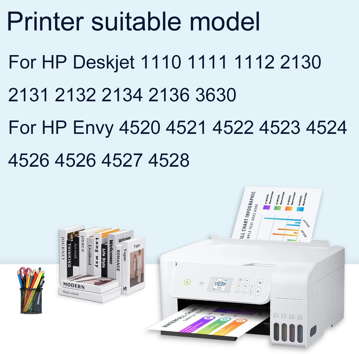 خرطوشة حبر Vilaxh 302XL لـ hp 302 xl Deskjet 1110 3639 3831 3630 Envy 4650 4525 4527 طابعة hp 302 xl #2