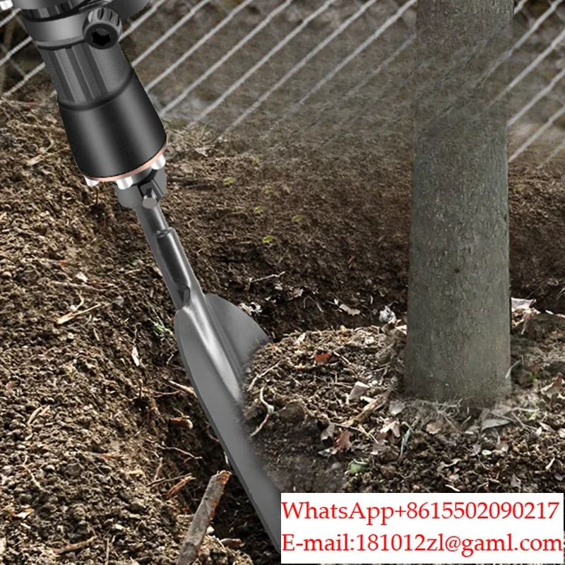 Elétrica Long Chisel Flat Shovel, Gasolina Pick, Tree Dragging Machine, 65mm Largura, 65mm