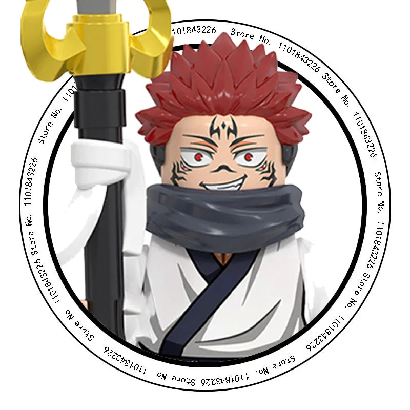 Jujutsu Kaisen Bleach Building Blocks Itadori Yuji Gojo Satoru Kurosaki Ichigo Mini Action Figure Accessories Christmas Gifts