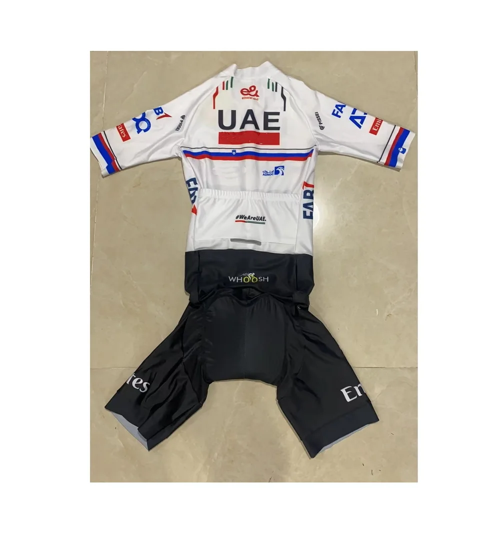 LASER CUT Skinsuit 2024 UAE TEAM SLOVENIA Bodysuit SHORT Cycling Jersey Bike Bicycle Clothing Maillot Ropa Ciclismo