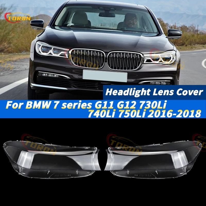 

For BMW 7 series G11 G12 730Li 740Li 750Li 2016 2017 2018 Car Headlight Cover Lens Headlamp Shade Head Lamp headlight lamp cover