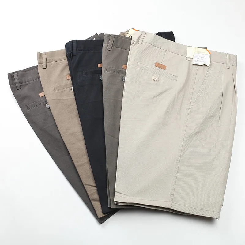 MRMT-pantalones cortos de algodón para hombre, pantalón de cintura alta, holgado, de cinco puntos, Delgado, informal, de mediana edad, novedad de verano, 2024