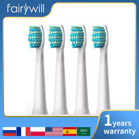 Fairywill Sonic Electric Toothbrushes Replacement Heads Toothbrush Heads Sets Interdental Brush Headsfor FW-507 FW-508 FW-917