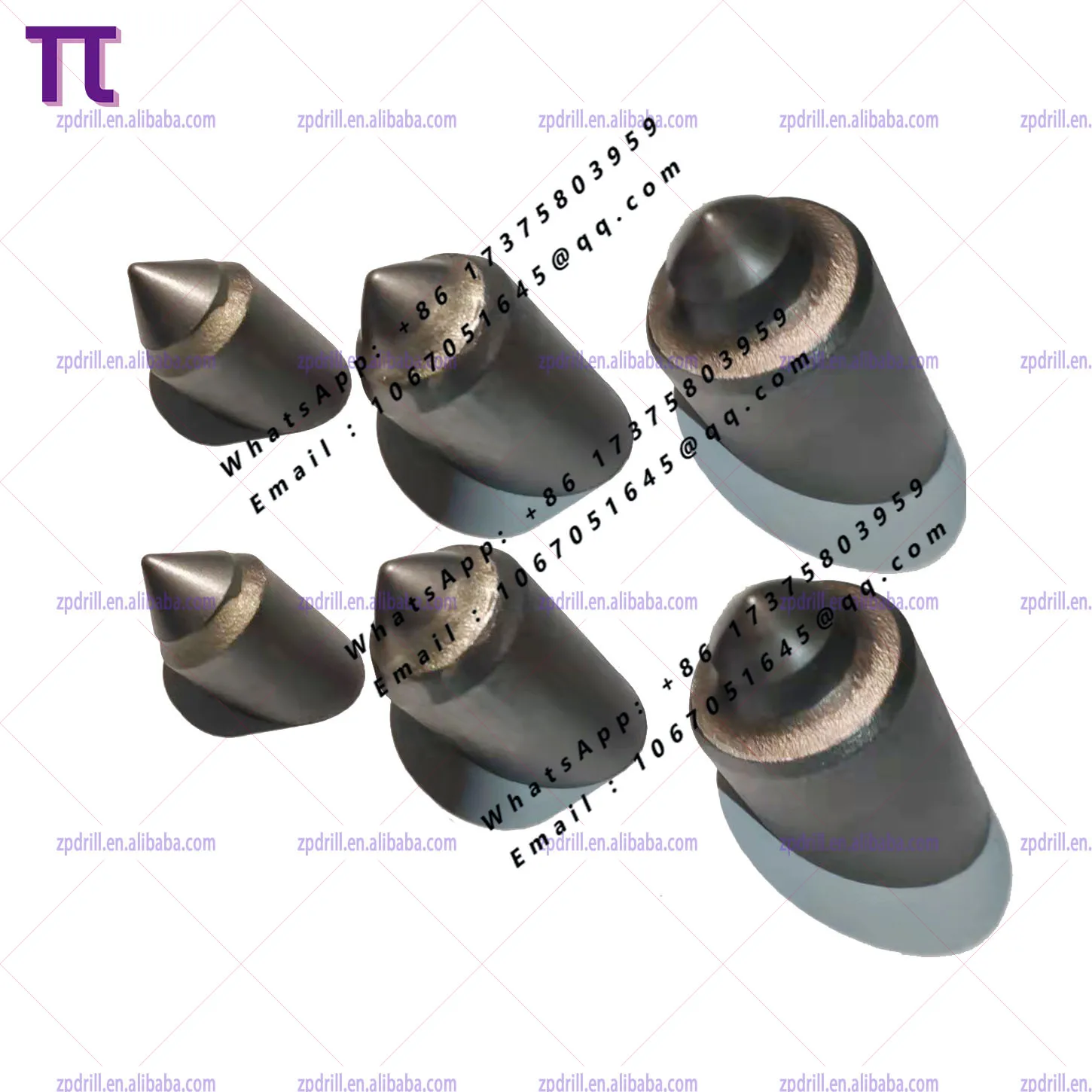 Conical Tooth RM2 Weld-on Cutter Block Auger Teeth Tungsten -Carbide HDD Drill Picks Construction Spare Parts BR1 BR2 BR3