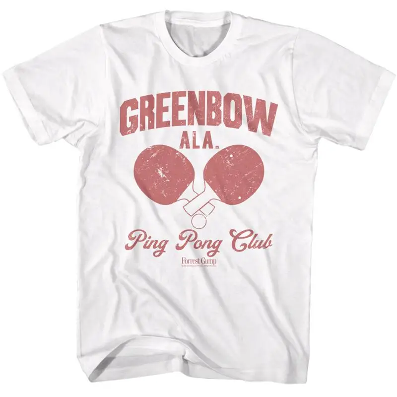 Camiseta masculina com logotipo do Forest Gump Movie Greenbow Ala Ping Pong Club