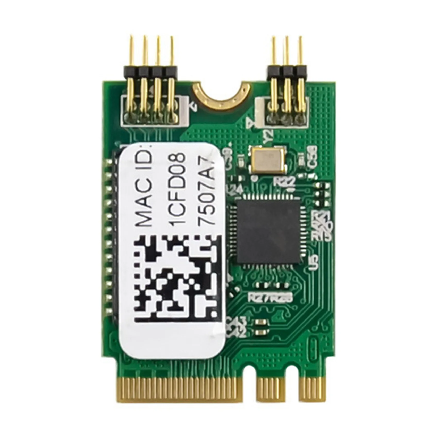 Adaptador de rede PCI Express, Placa LAN Ethernet, Controle Industrial, PCI Express, M.2 A, E KEY, 2.5G, RTL8125B