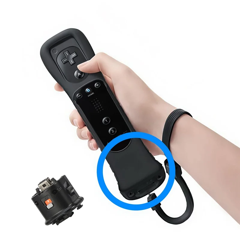 

News 2Pcs Motion Plus Adapter Accelerator With Silicon Case Motion Plus Sensor Controller Use For Wii Remote Controller