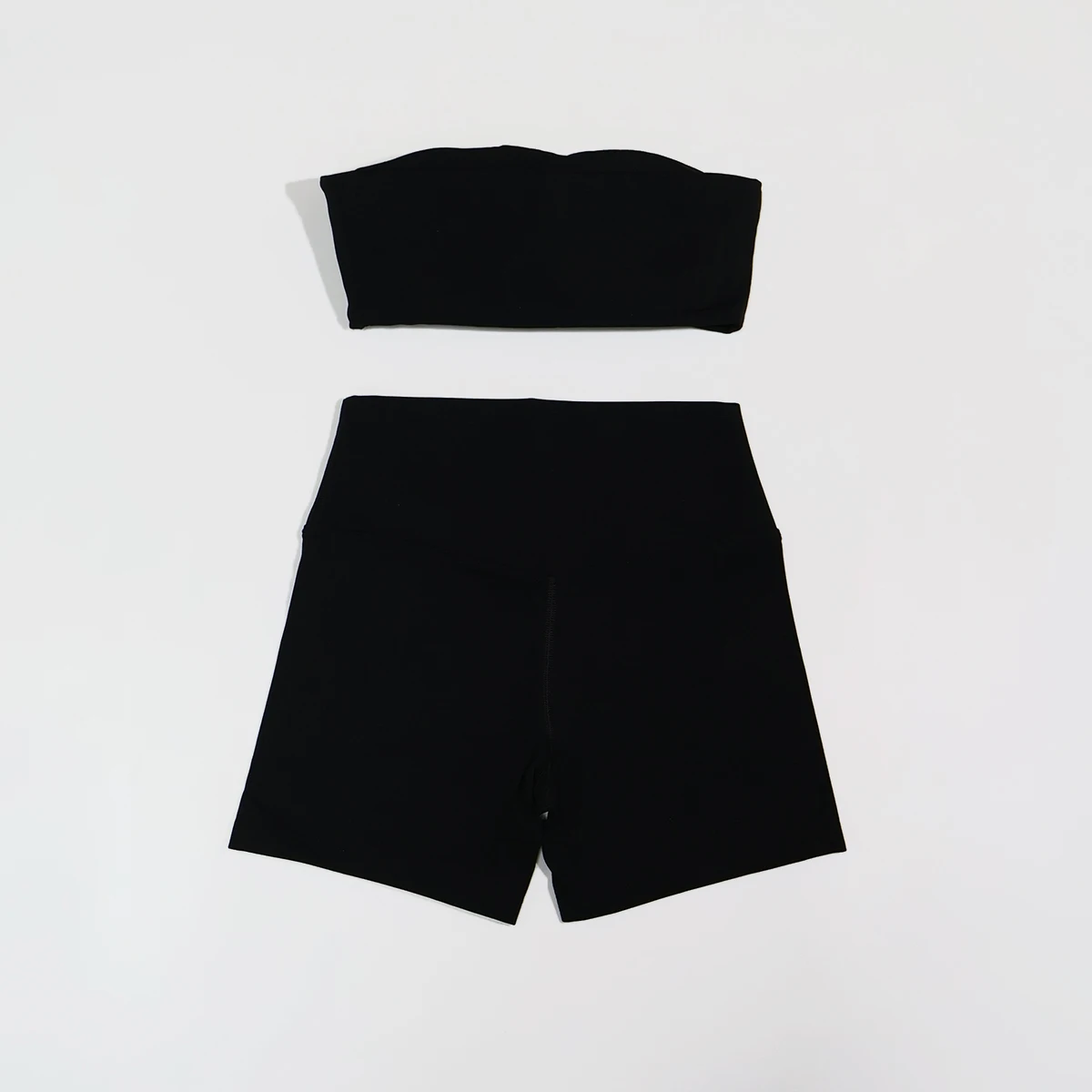Sommerliches trägerloses Sport-BH- und Crop-Top-Set für Damen, Fitness, Yoga, Workout, Gym-Outfit, Deportivos Mujer, 2-teiliges Sportoutfit – Detail 21