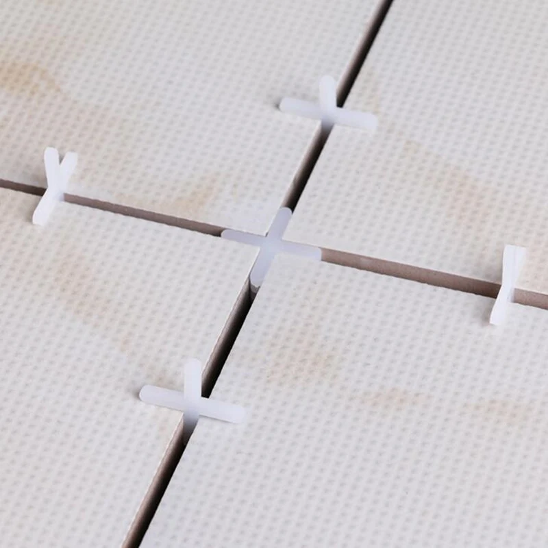 100pcs Plastic Cross Leveling System Tiles Clips Tile Spacer Plumbers Locator Construction Tools 1mm-10mm