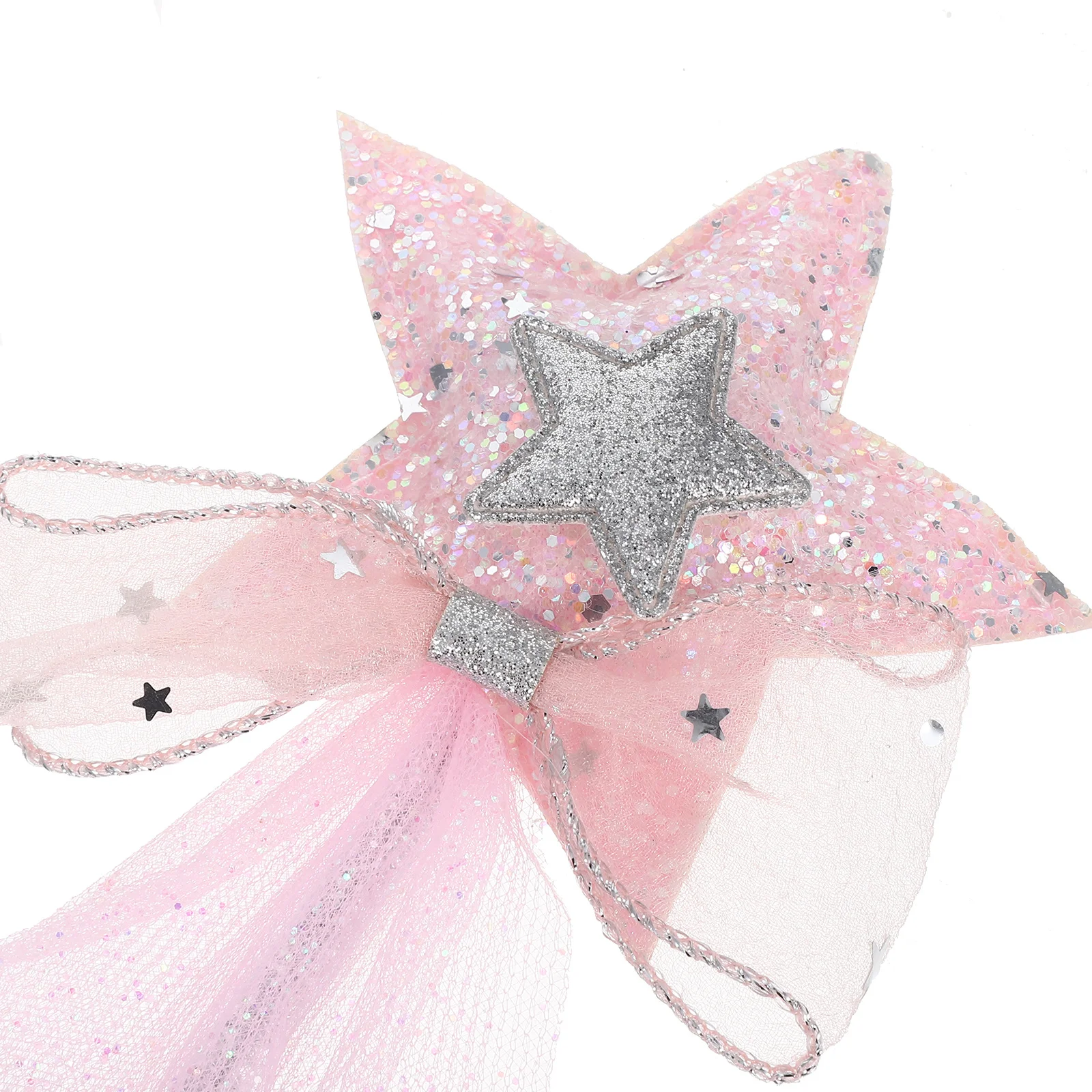 قطعة واحدة من عصا الجنية للحفلات من الشاش الوردي لعيد الميلاد والهالوين ومهرجان أداء قصب لعب الأدوار #6