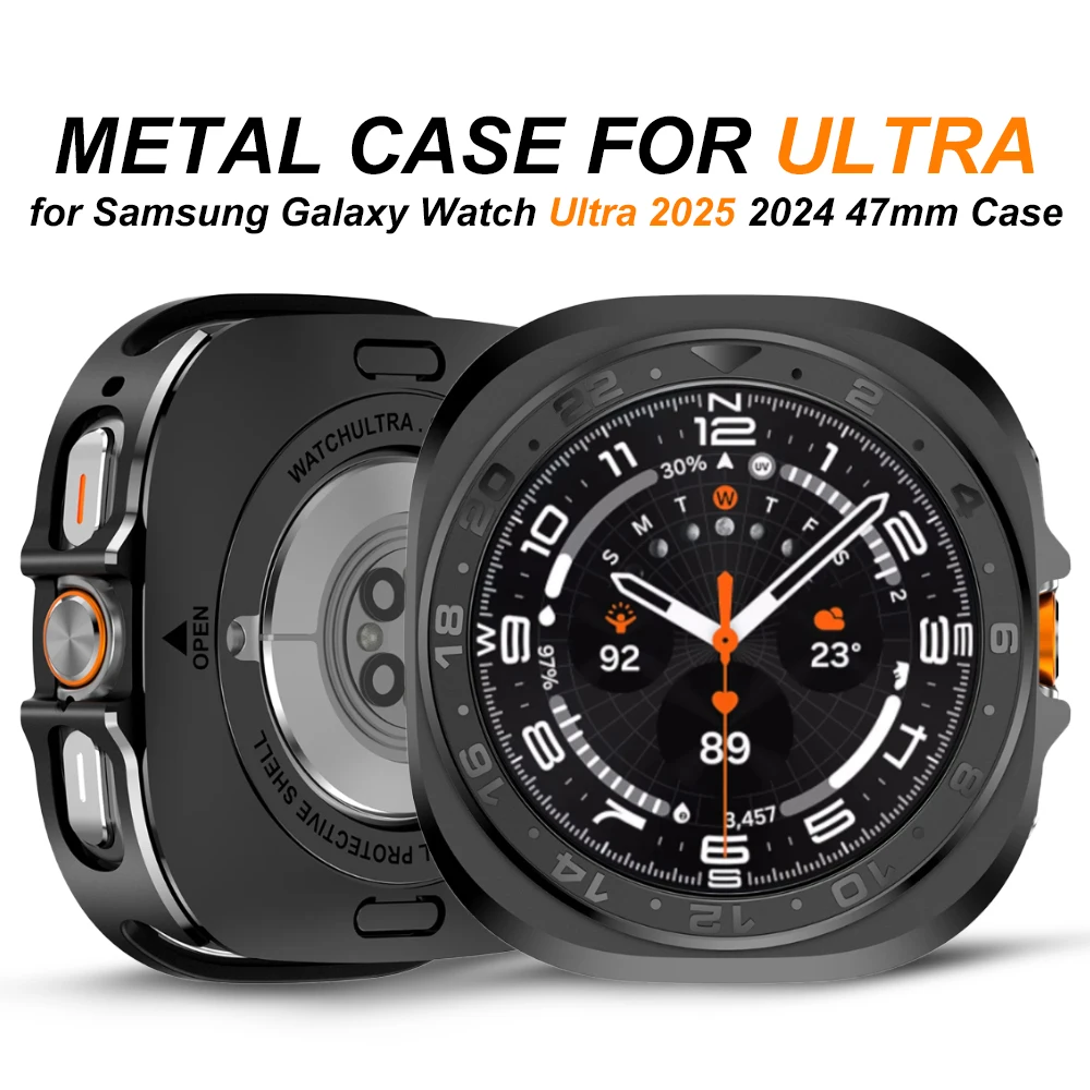 حافظة معدنية لساعة سامسونج جالاكسي الترا 2025 حافظة حماية لساعة سامسونج جالاكسي الترا 47 مللي متر 2024 ملحقات #1